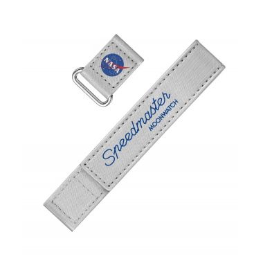 Omega 2-piece grey Speedmaster Moonwatch VELCRO® strap