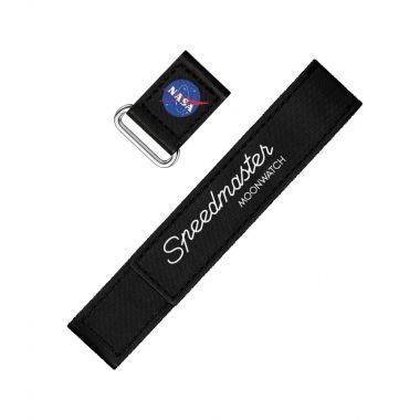 Omega 2-piece black Speedmaster Moonwatch VELCRO® strap