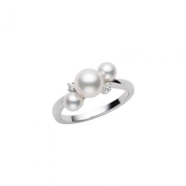 Mikimoto Bubble Ring Small - White Gold