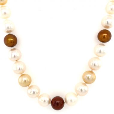 Cultured Pearls Coloured 18" Necklet