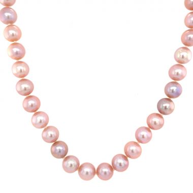 Single Row Pink Cultured 18" Pearls